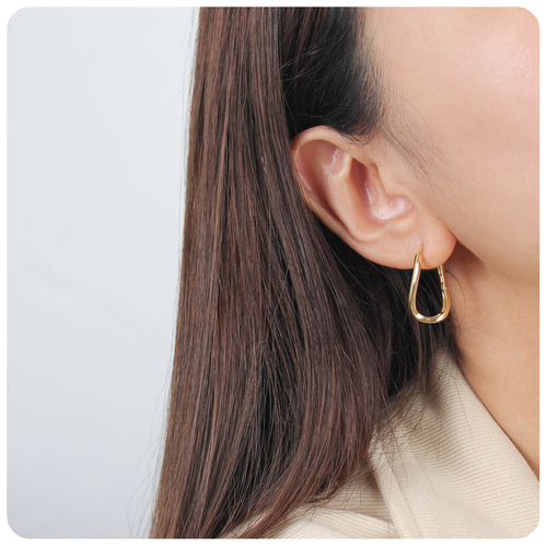 Silver Hoop Earring HO-2620