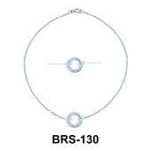 Round Shape Silver Bracelet BRS-130