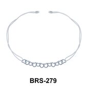 Hearts with Matt Rope Bracelet BRS-279