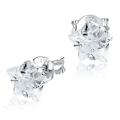 Prong Set Gemstone Ear Studs ECS-04-8 