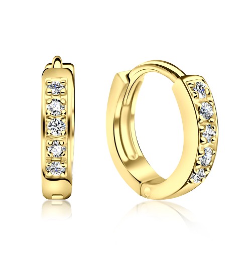 Gold Plated Huggies Earring HO-1603-GP