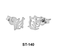 Stud Earring Asia Alphabet ST-140