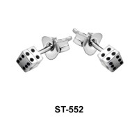  Stud Earring Dice Shape ST-552