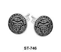 Stud Earring Coin Symbol ST-746