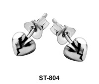 Stud Earring Broken Heart ST-804