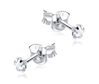 Prong Set Round Stone Stud Earrings STF-264