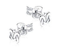 Ropy Knot Shaped Stud Earrings STF-336