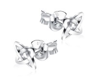 Knotty Design Shaped Stud Earrings STF-337