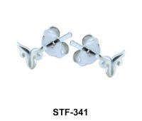 Horn Shaped Stud Earrings STF-341