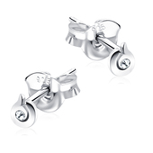 Stone Set Cute Design Stud Earrings STF-355