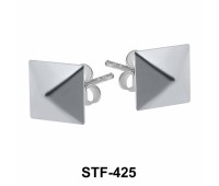 Pyramid Shaped Stud Earrings STF-425