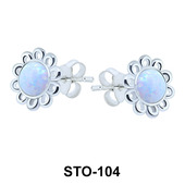 Opal Stud Earrings STO-104