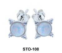 Opal Stud Earrings STO-108