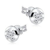 Circle X Shape Stud Earrings STS-132