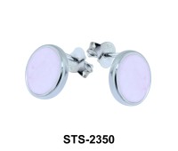 Rose Quartz Stud Earrings STS-2350