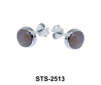 Orange Moonstone Stud Earrings STS-2513