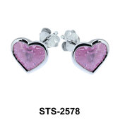 Heart Shaped Stud Earring STS-2578