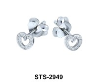 Heart Shaped Stud Earring STS-2949