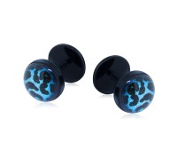 Blue Cheetah UV Fake Plug FKPLPIBK-006-BL