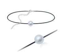 Acrylic Ball Chokers with Black Rope SPCK-149-8