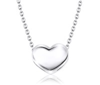 Lovely Heart Silver Necklace SPE-1453