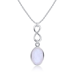 Rose Quartz Necklace Silver SPE-2036