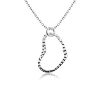 Heart Design Silver Necklace SPE-2041