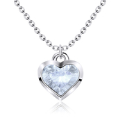 Valentine Heart Silver Necklace SPE-2249