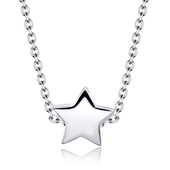 Shiny Star Silver Necklace SPE-2466