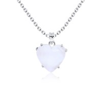 Rose Quartz Necklace Silver SPE-2475