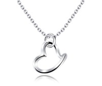 Heart Shaped Silver Necklaces Line SPE-87