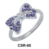 Silver Ring Shining Bow CSR-60