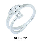 Double CZ  Design Ring NSR-822