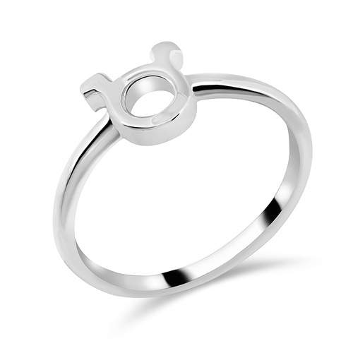 taurus silver ring